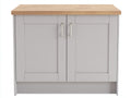 Sideboard Holzwerkstoff 80x35x75 cm Grau-Natur - moderner Stauraumschrank für Esszimmer